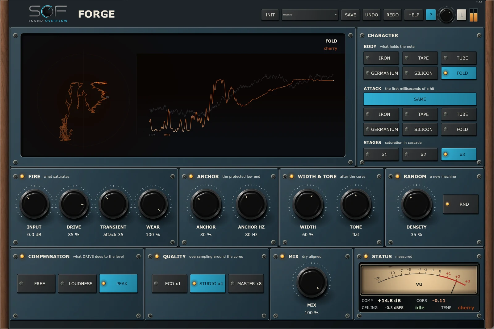 FORGE, preset Metal Fold: the FOLD core